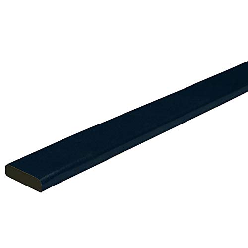 Betriebsausstattung24® Flächenschutzprofil Typ F | schwarz | selbstklebend | Länge: 1,0 m von Betriebsausstattung24