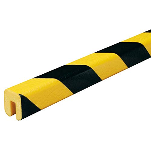 Betriebsausstattung24® Kantenschutzprofil Typ G | gelb/schwarz | zum Aufstecken | Länge: 5,0 m von Betriebsausstattung24