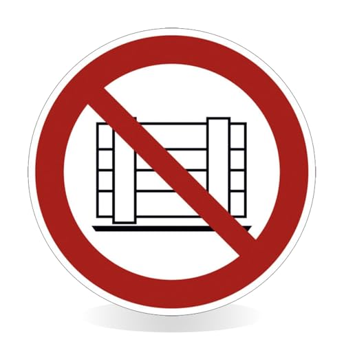Betriebsausstattung24 Verbotsschild Abstellen oder Lagern verboten - PVC-Folie, selbstklebend - 20,0 cm Ø - P023 Symbol Schild von Betriebsausstattung24