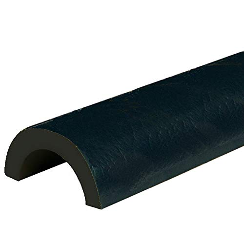 Betriebsausstattung24® Rohrschutzprofil Typ R30 | schwarz | selbstklebend | Länge: 1,0 m von Betriebsausstattung24