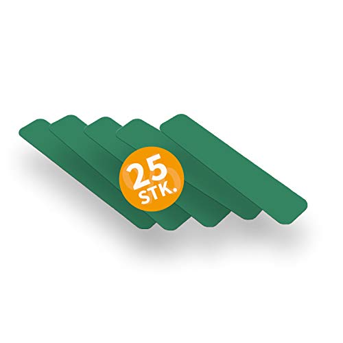 Betriebsausstattung24® Stellplatzmarkierung zur Lagerplatzkennzeichnug | TYP I-Stück | PVC selbstklebend | sofort befahrbar | 25 Stück (VE) (5,0 x 25,0 cm, grün) von Betriebsausstattung24