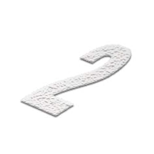 Betriebsausstattung24 Thermoplastische Zahl 2 - Größe: 20,0 cm - Bodenmarkierung - Zur Kennzeichnung von Verkehrswegen und Parkplätzen - Thermoplastik - Zwei von Betriebsausstattung24