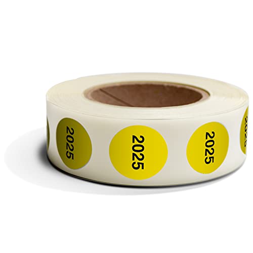 Betriebsausstattung24 Inventuretiketten "2025" auf Rolle 500 Stk. - Durchmesser: 3,0 cm - Farbe: Gelb - Form: Rund - Material: Haftpapier - Befestigungsart: Zum Verkleben - Inventuraufkleber Betriebsausstattung24 Inventuretiketten "2025" auf Rolle 500 Stk. - Durchmesser: 3,0 cm - Farbe: Gelb - Form: Rund - Material: Haftpapier - Befestigungsart: Zum Verkleben - Inventuraufkleber von Betriebsausstattung24