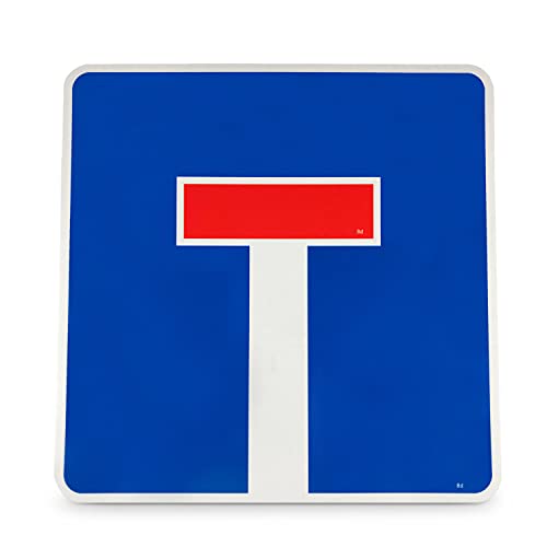Betriebsausstattung24 Verkehrszeichen - StVO Sackgasse Aluminium - 42,0 x 42,0 cm - Typ1 - retroreflektierend - Klasse RA1 von Betriebsausstattung24