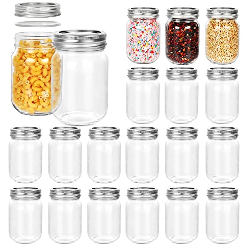 Einmachgläser, 340 ml, 20 Stück, 360 ml Einmachgläser mit Deckel mit normaler Öffnung, Glasbehälter, Aufbewahrungsbehälter für Hafer, Marmelade, Gelee, Honig, Bohnen, Gewürze, Hochzeits-Party, Einmachgläser, 340 ml, 20 Stück, 360 ml Einmachgläser mit Deckel mit normaler Öffnung, Glasbehälter, Aufbewahrungsbehälter für Hafer, Marmelade, Gelee, Honig, Bohnen, Gewürze, Hochzeits-Party, von Betrome