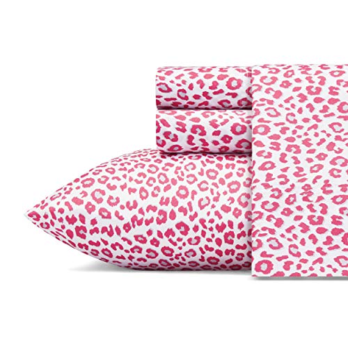 Betsey Johnson - Vollständige Bettlaken, seidige und leichte Bettwäsche, licht- und knitterarm (Leopardenmuster, voll) von Betsey Johnson