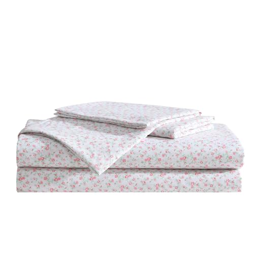 Betsey Johnson Queensize-Bettlaken, farbecht und knitterfrei, mit passenden Kissenbezügen, weich und leicht, für Queen-Size-Betten (skurriles Blumengrün, Queen-Size-Bett) von Betsey Johnson