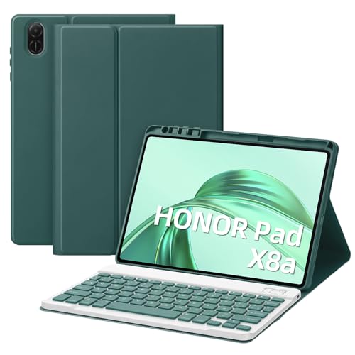 Bettdow für Honor Pad X8A/ Pad X9 Tastatur Hülle, Grün (Spanisch) von Bettdow