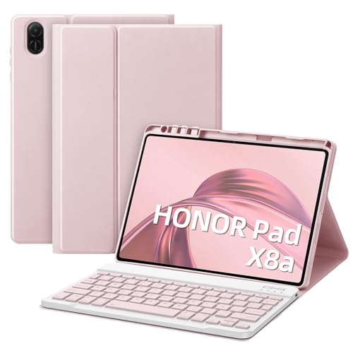 Bettdow für Honor Pad X8A/ Pad X9 Tastatur Hülle, Rosa (Spanisch) von Bettdow