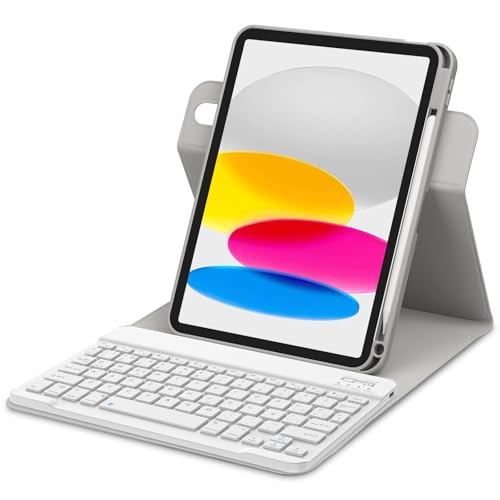 Bettdow für iPad A16 11.Generation/ 10.Generation Tastatur Hülle, Rosa (Spanisch) von Bettdow