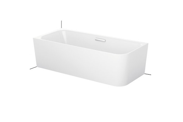 Bette Art IV Eck-Badewanne 185x80cm, 2 Rückenschrägen, 3480 CERHK, Ecke links, Farbe: Weiß mit Antirutsch Sense von Bette