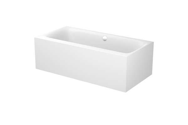 Bette Lux Silhouette Side, 180x90cm, freistehende Badewanne, 3461CFXVS, Farbe: Weiß mit BetteGlasur Plus von Bette