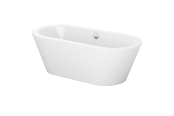 Bette Starlet Oval Silhouette, 165x75cm, freistehende Badewanne, 2720CFXXK, Farbe: Weiß mit Antirutsch Sense von Bette