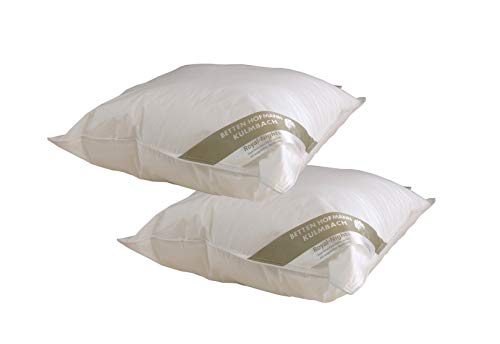 2 x Hofmann Basic Allergiker Kopfkissen Faserkissen Kissen 65x65 waschbar 600 g von Betten Hofmann