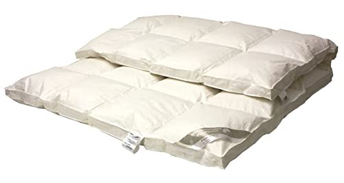 Premium 8 cm Hochsteg Winter Daunenbett Bettdecke 4x6 Aussensteg 155x220 cm warm von Betten Hofmann