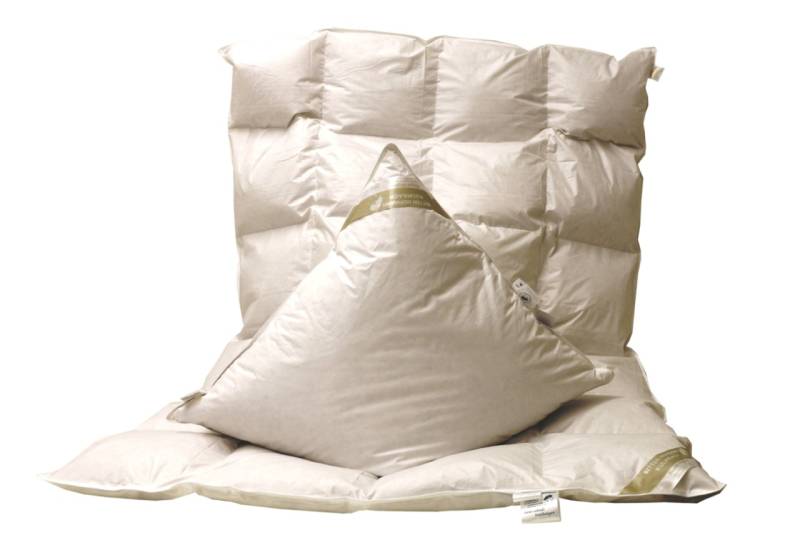 Set Daunendecke Daunenbett Bettdecke 4x6 155x220 cm 100% neue Daunen + Kissen von Betten Hofmann