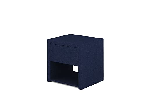 Betten Jumbo Nachttisch George | Stoffbezug in Blau | perfekt für Boxspringbetten von Betten Jumbo