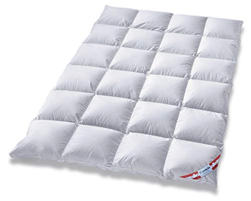 Canada Außensteg Kassettendecke 100% Natur warme Winterdecke Daunendecke (200 x 220 cm) von betten-traum-land