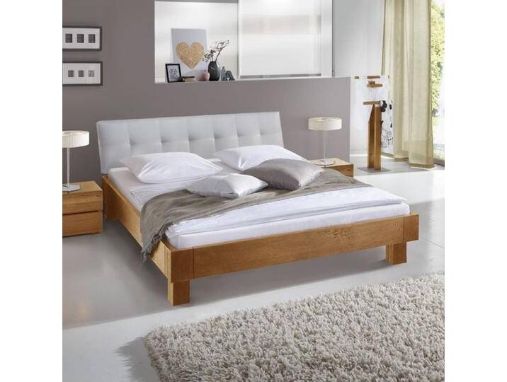 Bett Floriano Eiche Massivholz 100x210cm klassischer Stil von Betten.de