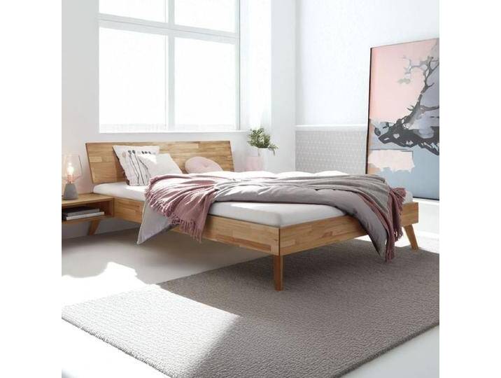 Bett Malinga Kernbuche Massivholz 140x200cm retro/vintage von Betten.de