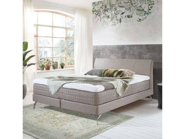 Boxspringbett Barima Webstoff 200x200cm Taschenfederkern-Box Härtegrad: H2 retro/vintage, mit Partnerbezug Boxspringbett Barima Webstoff 200x200cm Taschenfederkern-Box Härtegrad: H2 retro/vintage, mit Partnerbezug von Betten.de