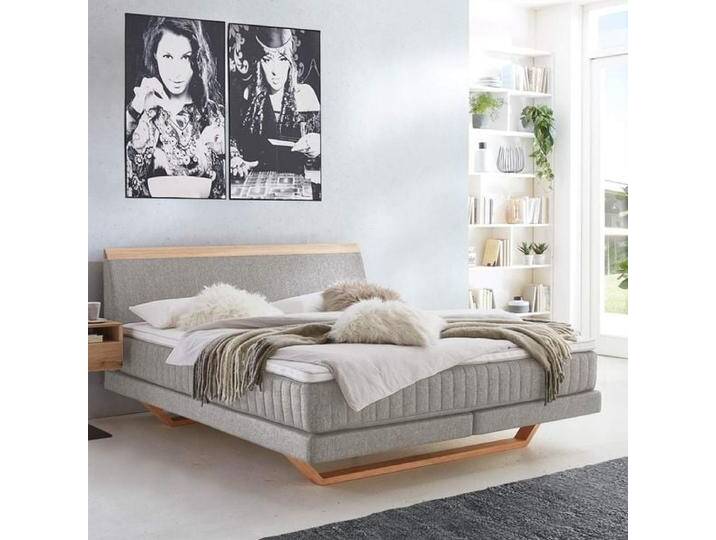 Boxspringbett Imandra Eiche Webstoff 140x210cm Taschenfederkern-Box Härtegrad: H3 skandinavisch Boxspringbett Imandra Eiche Webstoff 140x210cm Taschenfederkern-Box Härtegrad: H3 skandinavisch von Betten.de