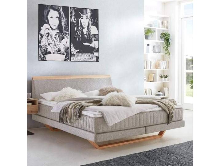 Boxspringbett Imandra Eiche Webstoff 160x210cm Taschenfederkern-Box Härtegrad: H4 skandinavisch, mit Partnerbezug Boxspringbett Imandra Eiche Webstoff 160x210cm Taschenfederkern-Box Härtegrad: H4 skandinavisch, mit Partnerbezug von Betten.de