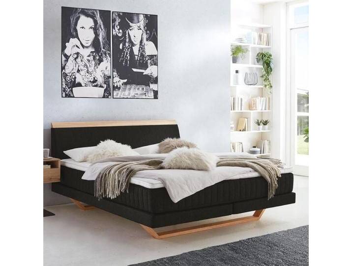 Boxspringbett Imandra Eiche Webstoff 180x200cm Taschenfederkern-Box Härtegrad: H3 skandinavisch, mit Partnerbezug Boxspringbett Imandra Eiche Webstoff 180x200cm Taschenfederkern-Box Härtegrad: H3 skandinavisch, mit Partnerbezug von Betten.de