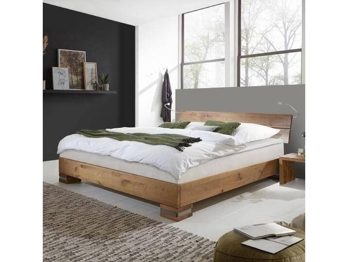 Boxspringbett Mexiana Wildeiche Massivholz 120x220cm TTF-Box Härtegrad: H3 rustikal von Betten.de