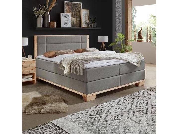 Boxspringbett Salonetto Zirbe Massivholz 120x200cm Bonellfederkern-Box Härtegrad: H2/H3 landhaus Boxspringbett Salonetto Zirbe Massivholz 120x200cm Bonellfederkern-Box Härtegrad: H2/H3 landhaus von Betten.de
