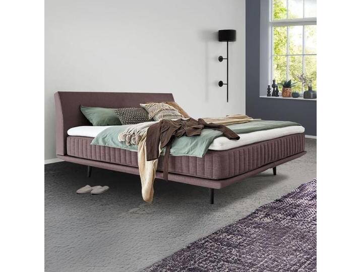 Boxspringbett Valtor Webstoff 140x200cm Taschenfederkern-Box Härtegrad: H2 Eiche skandinavisch von Betten.de