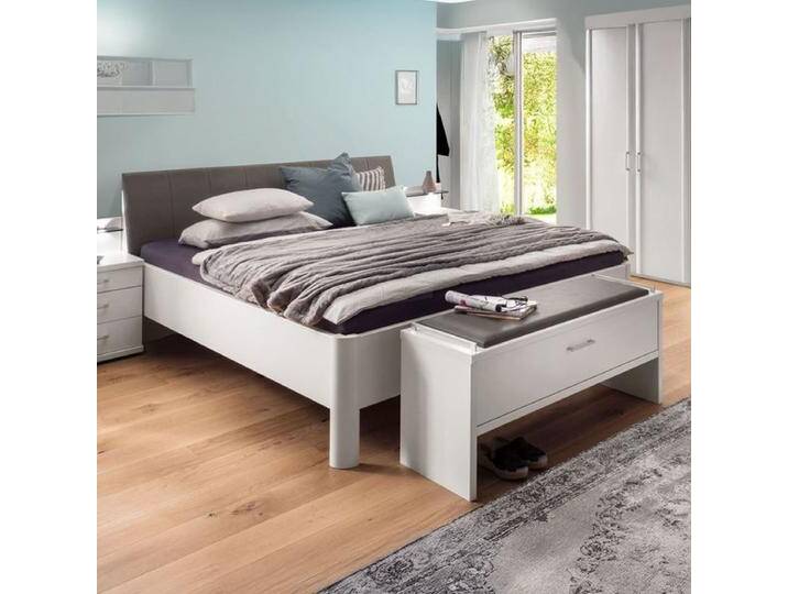 Doppelbett Castelli Komfort 180x190cm Weiß klassischer Stil, höhenverstellbar von Betten.de