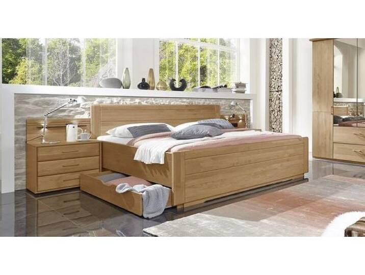 Doppelbett Narita Komfort Erle teilmassiv mit Schubkasten 180x210cm klassischer Stil, Bettkasten höhenverstellbar Doppelbett Narita Komfort Erle teilmassiv mit Schubkasten 180x210cm klassischer Stil, Bettkasten höhenverstellbar von Betten.de