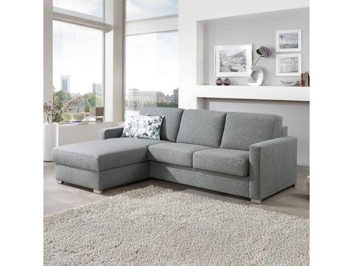 Eck-Schlafsofa Lelio Webstoff mit Lattenrost und Bettkasten Ottomane links Kunstfaser H:86cm/B:278cm/T:178cm Hellgrau klappbar modern Eck-Schlafsofa Lelio Webstoff mit Lattenrost und Bettkasten Ottomane links Kunstfaser H:86cm/B:278cm/T:178cm Hellgrau klappbar modern von Betten.de