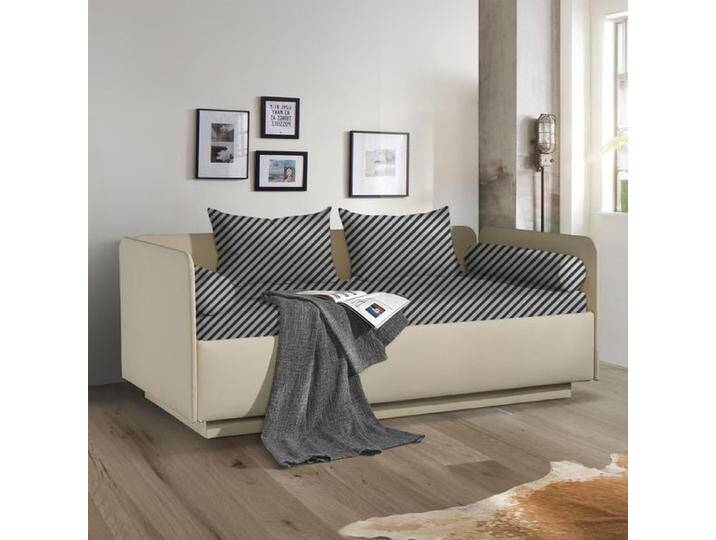 Schlafsofa Eriko Kunstleder mit Bettkasten H:72cm/B:392cm/T:129cm klassischer Stil von Betten.de