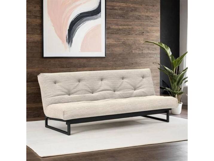 Schlafsofa Frentano Webstoff/Cord mit Lattenrost und Stauraum Kunstfaser H:92cm/B:200cm/T:100cm Relaxfunktion industrial von Betten.de