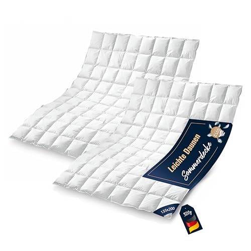 2 Stück Bettdecke 135x200 | Daunendecke | Decke für den Sommer | Sommer-Daunendecke | Kassettenbettdecke | Sommerdecke | Daunenbettdecken | Oeko-TEX-Zertifiziert | Daunenpass 2 Stück Bettdecke 135x200 | Daunendecke | Decke für den Sommer | Sommer-Daunendecke | Kassettenbettdecke | Sommerdecke | Daunenbettdecken | Oeko-TEX-Zertifiziert | Daunenpass von Bettenhaus Breuer