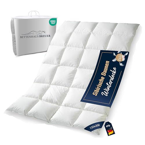 Bettdecke 135x200 | Daunendecke | 100% sibirische Daunen | Daunenbett | Ganzjahresdecke | Füllgewicht 900g Bettdecke 135x200 | Daunendecke | 100% sibirische Daunen | Daunenbett | Ganzjahresdecke | Füllgewicht 900g von Bettenhaus Breuer