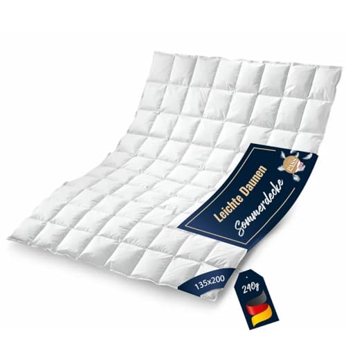Bettdecke 135x200 | Daunendecke | Decke für den Sommer | Sommer-Daunendecke | Kassettenbettdecke | Sommerdecke | Daunenbettdecken | Oeko-TEX-Zertifiziert | Daunenpass Bettdecke 135x200 | Daunendecke | Decke für den Sommer | Sommer-Daunendecke | Kassettenbettdecke | Sommerdecke | Daunenbettdecken | Oeko-TEX-Zertifiziert | Daunenpass von Bettenhaus Breuer