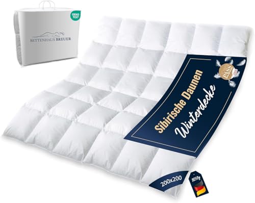 Bettdecke 200x200 | Daunendecke | Decke für den Winter | extra warme Daunendecke | Kassettenbettdecke | Winterdecke | Daunenbettdecken | Oeko-TEX-Zertifiziert | Daunenpass Bettdecke 200x200 | Daunendecke | Decke für den Winter | extra warme Daunendecke | Kassettenbettdecke | Winterdecke | Daunenbettdecken | Oeko-TEX-Zertifiziert | Daunenpass von Bettenhaus Breuer
