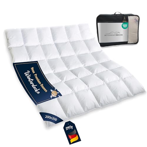 Bettdecke 200x200 | Daunendecke | Decke für den Winter | warme Daunendecke | Kassettenbettdecke | Winterdecke | Daunenbettdecken | Oeko-TEX-Zertifiziert | Daunenpass Bettdecke 200x200 | Daunendecke | Decke für den Winter | warme Daunendecke | Kassettenbettdecke | Winterdecke | Daunenbettdecken | Oeko-TEX-Zertifiziert | Daunenpass von Bettenhaus Breuer