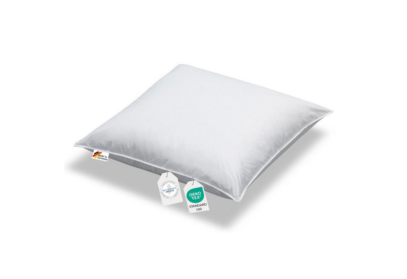 Bettenhaus Breuer Daunenkissen Kopfkissen 100% sibirische Daunen 720g extra weich prall dick 80x80, Füllung: 100% Daunen, Bezug: 100% Baumwolle, Seitenschläfer, Rückenschläfer, Bauchschläfer, hergestellt in Deutschland Bettenhaus Breuer Daunenkissen Kopfkissen 100% sibirische Daunen 720g extra weich prall dick 80x80, Füllung: 100% Daunen, Bezug: 100% Baumwolle, Seitenschläfer, Rückenschläfer, Bauchschläfer, hergestellt in Deutschland von Bettenhaus Breuer