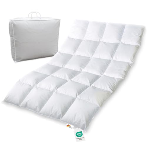 Neue Weiße Sibirische Winter Daunen + Federn Kassettendecke | 2000g | 155x220 | Bettdecke für den Winter | warme Daunendecke | Daunenbettdecken | Kassettendecke | Oeko-Tex Zertifiziert Neue Weiße Sibirische Winter Daunen + Federn Kassettendecke | 2000g | 155x220 | Bettdecke für den Winter | warme Daunendecke | Daunenbettdecken | Kassettendecke | Oeko-Tex Zertifiziert von Bettenhaus Breuer