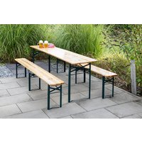 3tlg. Bierzeltgarnitur klappbar, ca. 217 cm von Better Home