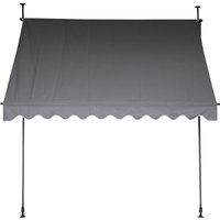 Klemmmarkise Sonnenschutz mit Handkurbel - Anthrazit von Better Home