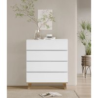 Kommode, ca. 80 x 39,5 x 100,9 cm - Weiß von Better Home