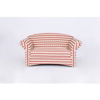 Loretta 1-2-Sitzer Sofa – Streifen in Rot & Blumenmuster von Better Home
