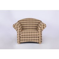 Loretta 1-Sitzer Sofa – Kariert & Braun von Better Home