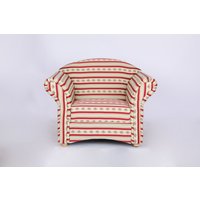 Loretta 1-Sitzer Sofa – Streifen in Rot & Blumenmuster von Better Home