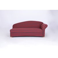 Loretta 2-3-Sitzer Sofa mit rechter Armlehne – Rot Kariert von Better Home